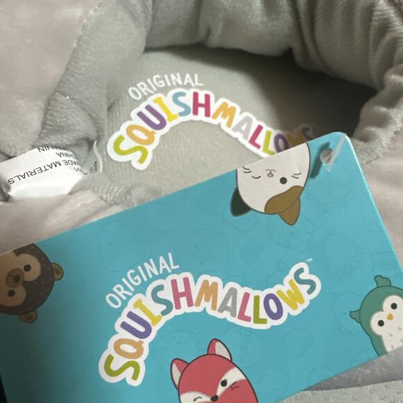 Squishmallows Adult Slippers Mila The Grey Elephant Shoe Size 8/9 Soft Cozy Warm - Picture 2 of 3